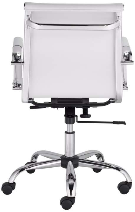  Serge White Low Back Swivel Office Chair  thumbnail 5
