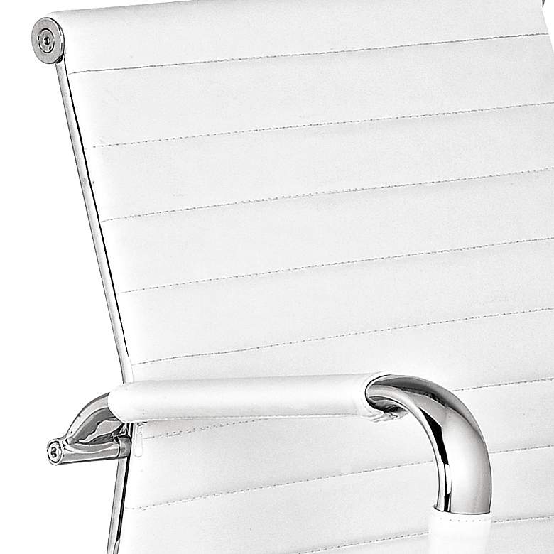  Serge White Low Back Swivel Office Chair  thumbnail 6
