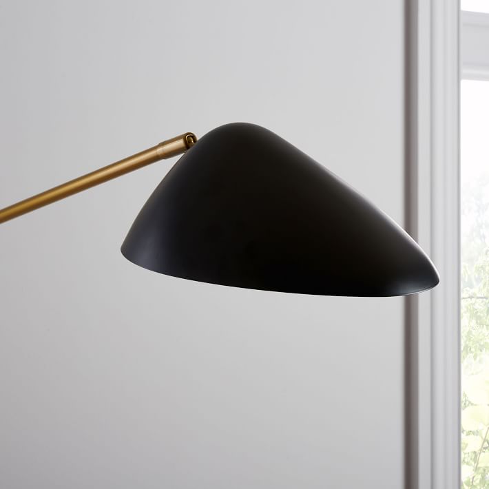 Curvilinear Mid Century 2 Light Long Sconce thumbnail 3