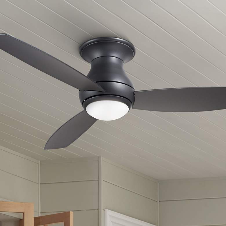 Emerson Curva Sky Graphite LED Wet Hugger Ceiling Fan thumbnail 2