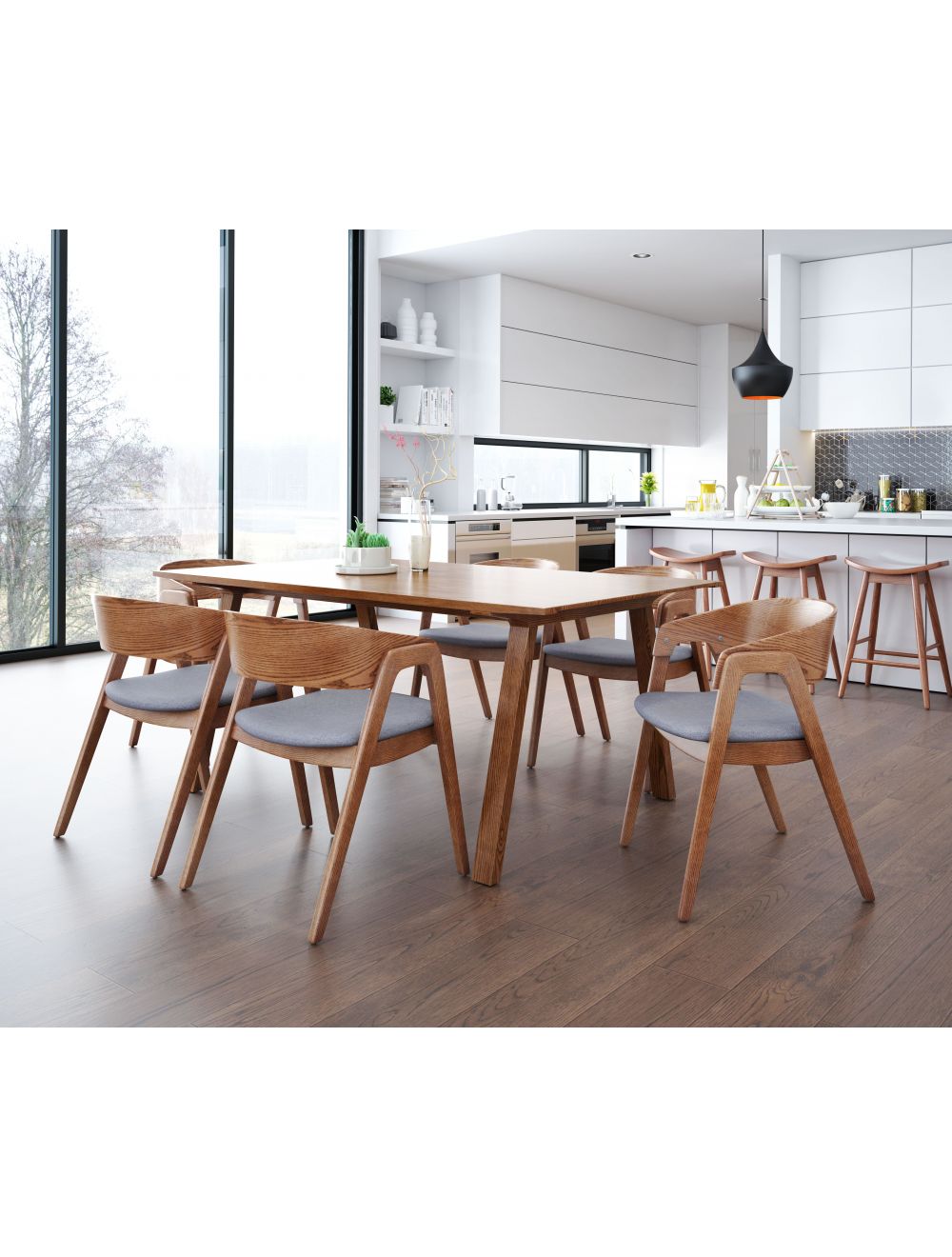 Alden Dining Arm Chair Set of 2 thumbnail 4