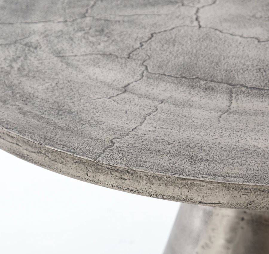 Mina Bistro Table in Raw Antique Nickel thumbnail 3