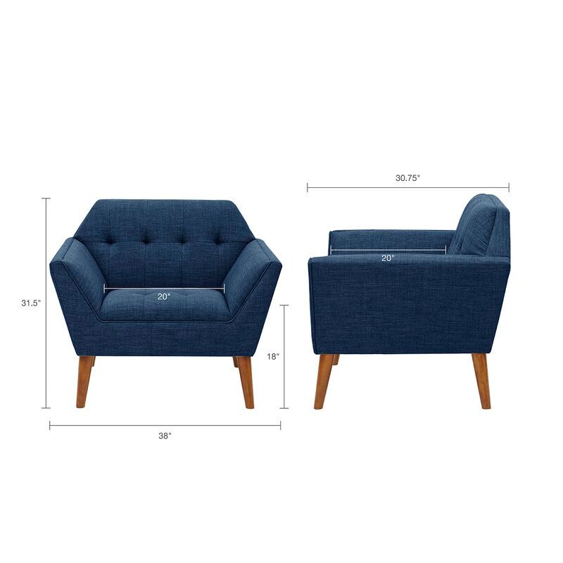 Belz Tufted Polyester Armchair thumbnail 2