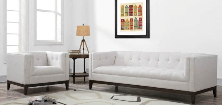 GAVIN BEIGE LINEN SOFA thumbnail 2