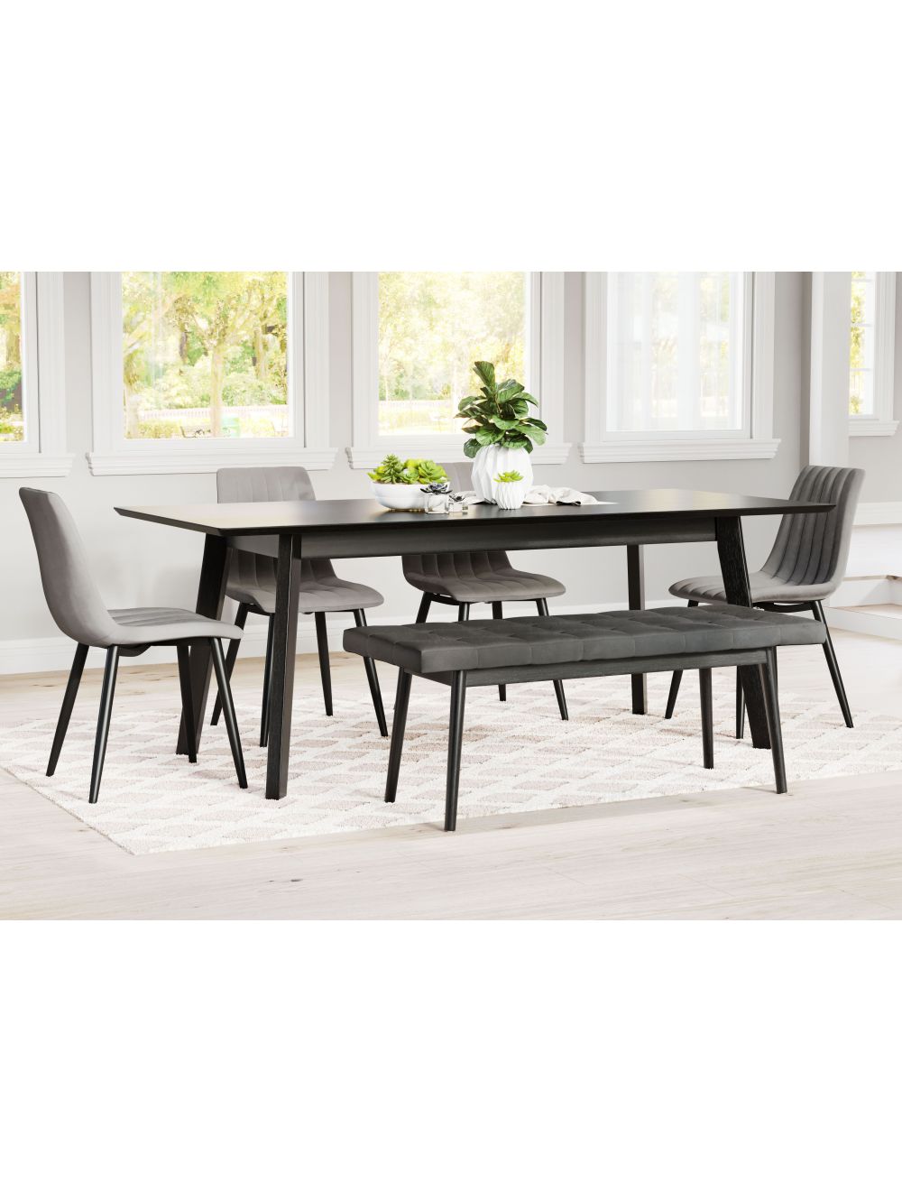 Dolce Dining Chair Gray Set of 2 thumbnail 6