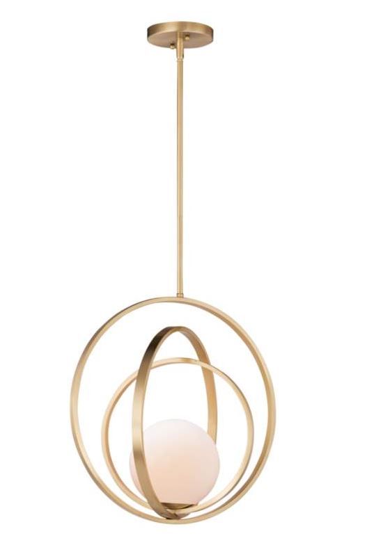 Maxim Coronet Satin Brass Pendant Light thumbnail 2