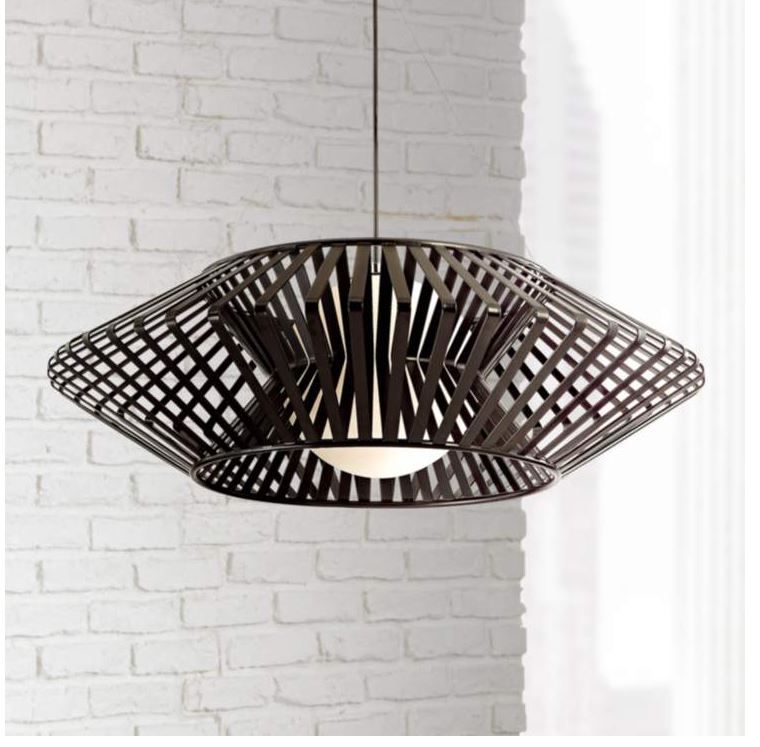 Possini Euro Planet Black Finish Chandelier thumbnail 2