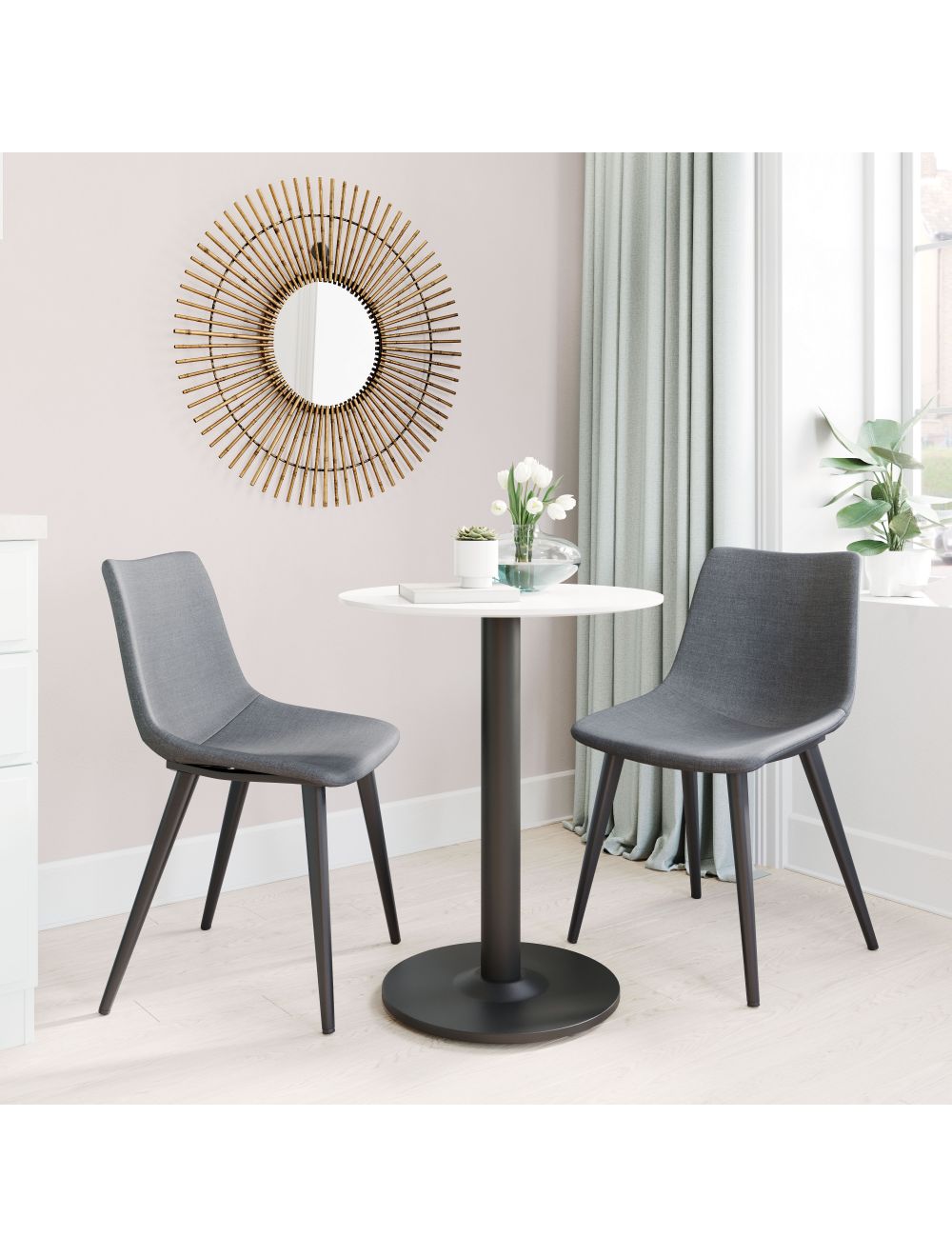 Daniel Dining Chair Grey Set of 2 thumbnail 5