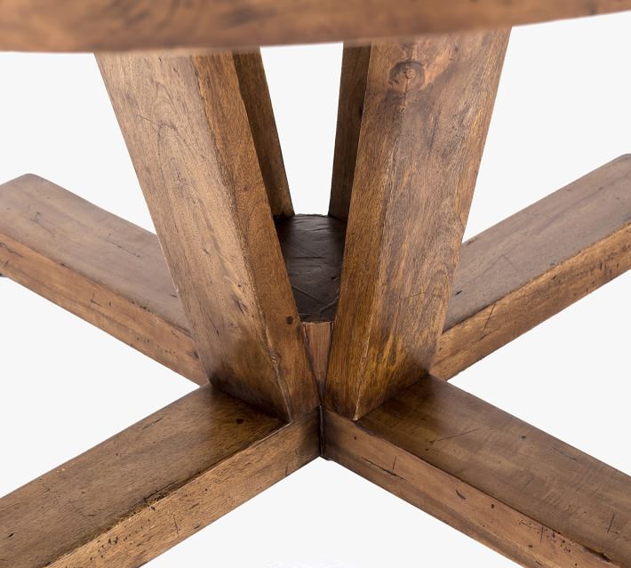 Parkview Reclaimed Wood Round Pedestal Dining Table thumbnail 2