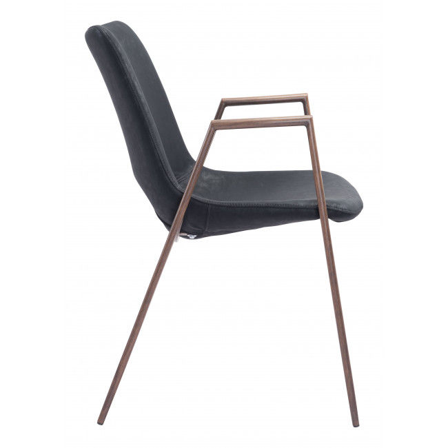 Leni Dining Chair Black - Set of 2 thumbnail 3