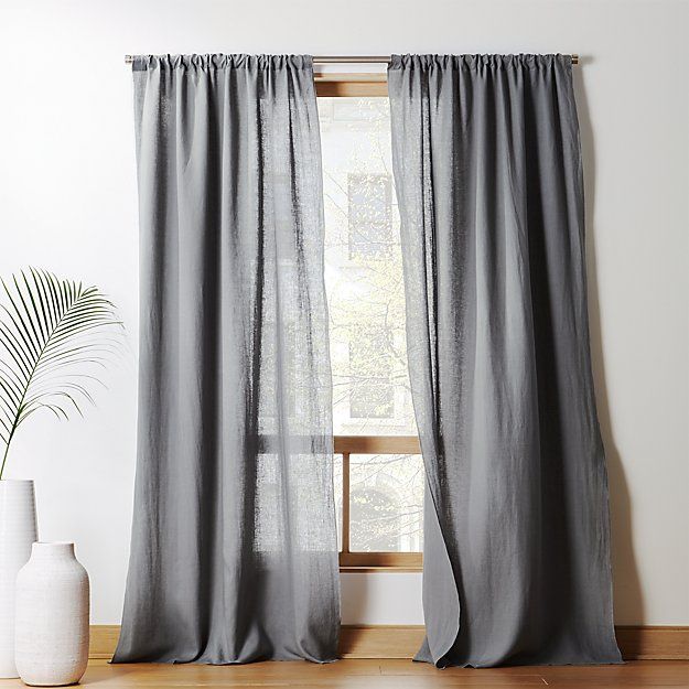 Forest Green Linen Curtain Panel-48''x84'' thumbnail 2