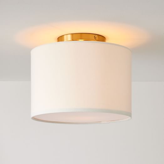 Fabric Shade Drum Flushmount thumbnail 2
