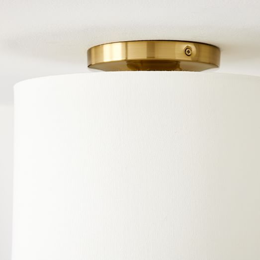 Fabric Shade Drum Flushmount thumbnail 5