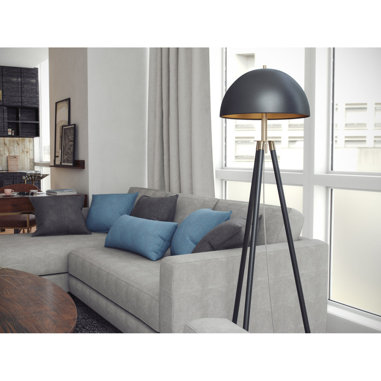 TRIPOD DOME FLOOR LAMP thumbnail 2