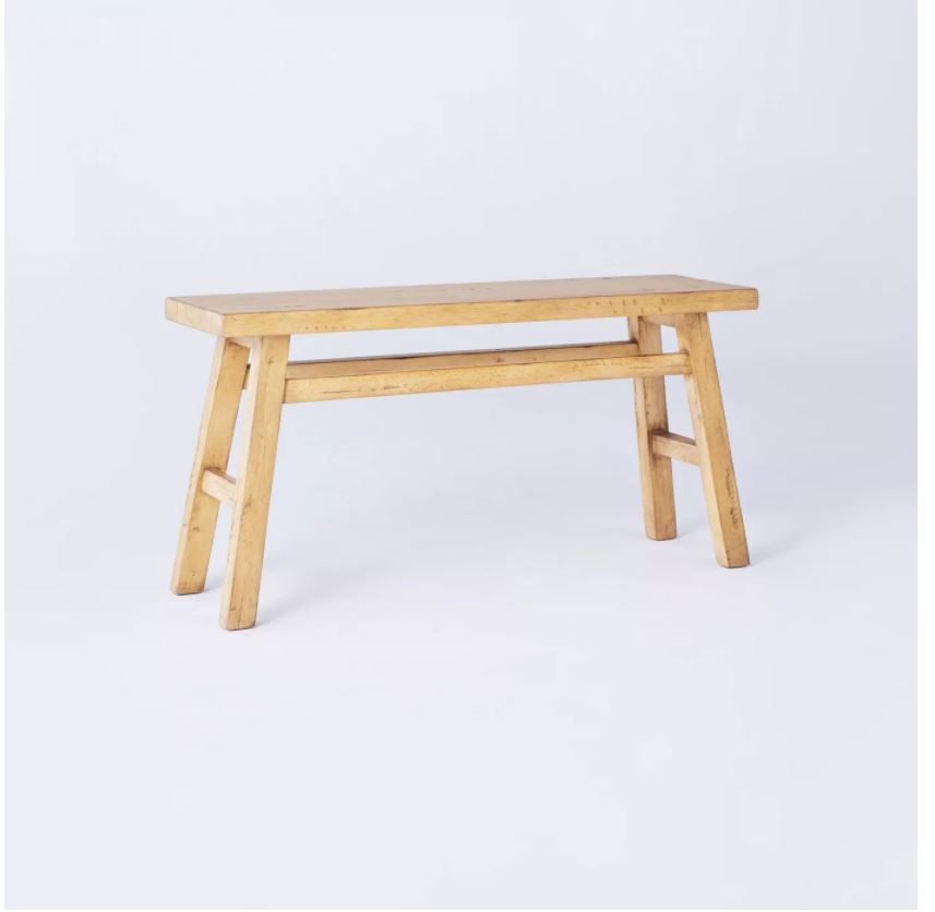 Wooden Bench Natural thumbnail 4