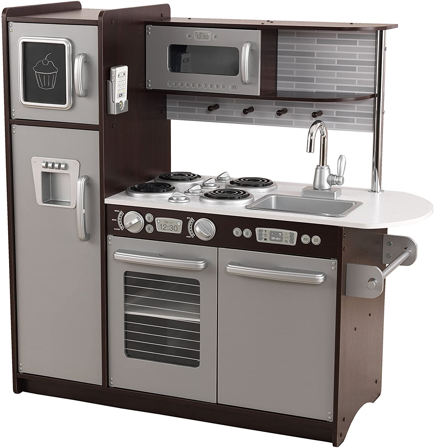 KidKraft Uptown Espresso Kitchen & Metal Accessories Set thumbnail 3