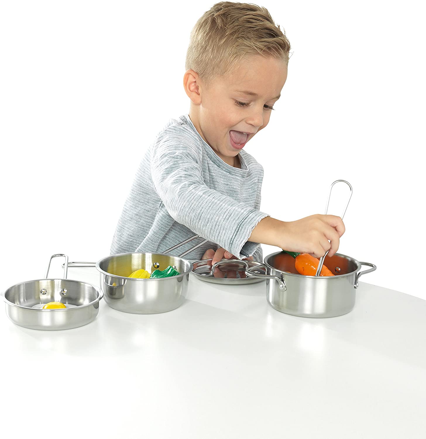 KidKraft Uptown Espresso Kitchen & Metal Accessories Set thumbnail 6