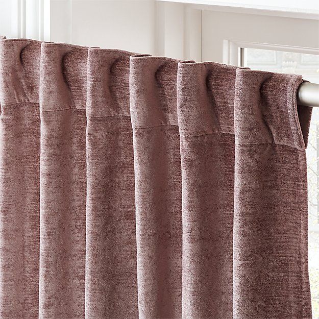 Cotton Viscose Dusty Blush Curtain-48''x84'' thumbnail 2