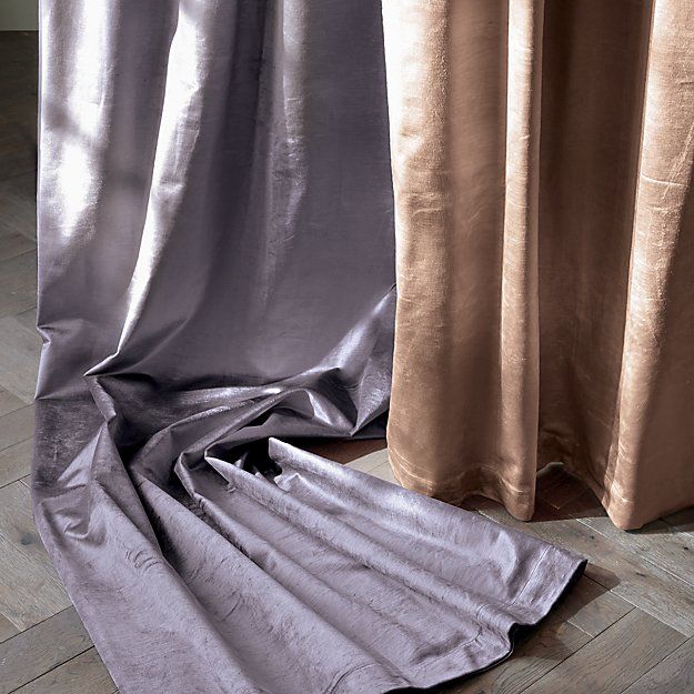 Cotton Viscose Dusty Blush Curtain-48''x84'' thumbnail 3