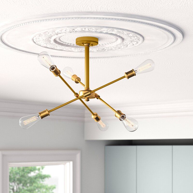 Johanne Light Sputnik Linear Chandelier thumbnail 2