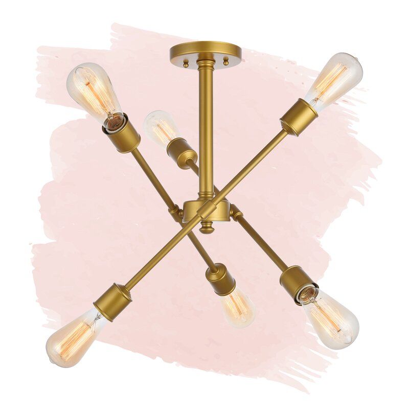 Johanne Light Sputnik Linear Chandelier thumbnail 3