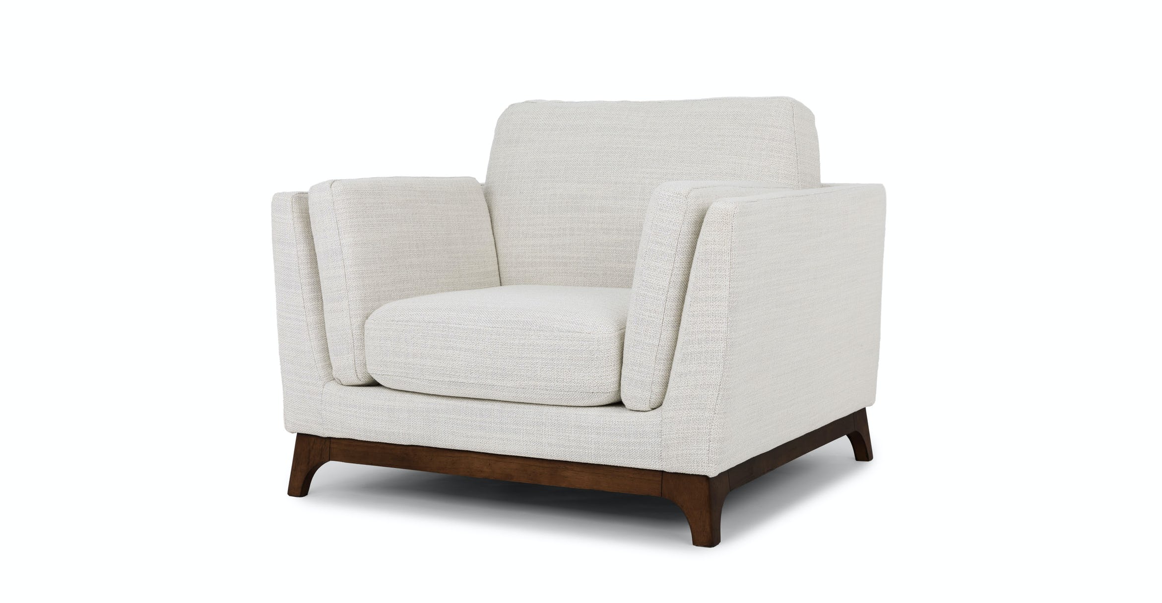 Ceni Fresh White Armchair thumbnail 3