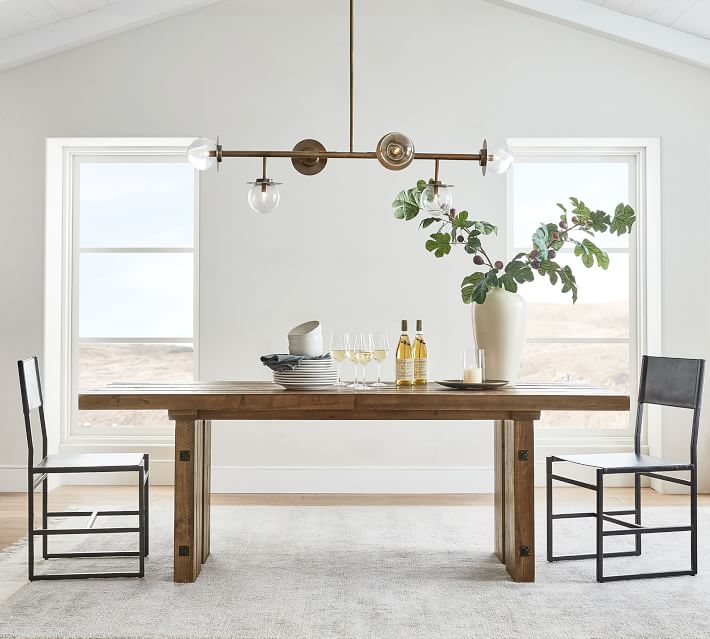 North Reclaimed Wood Extending Dining Table thumbnail 2