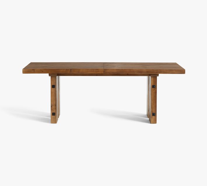 North Reclaimed Wood Extending Dining Table thumbnail 3