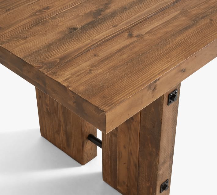 North Reclaimed Wood Extending Dining Table thumbnail 5