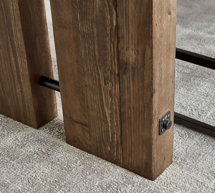 North Reclaimed Wood Extending Dining Table thumbnail 7