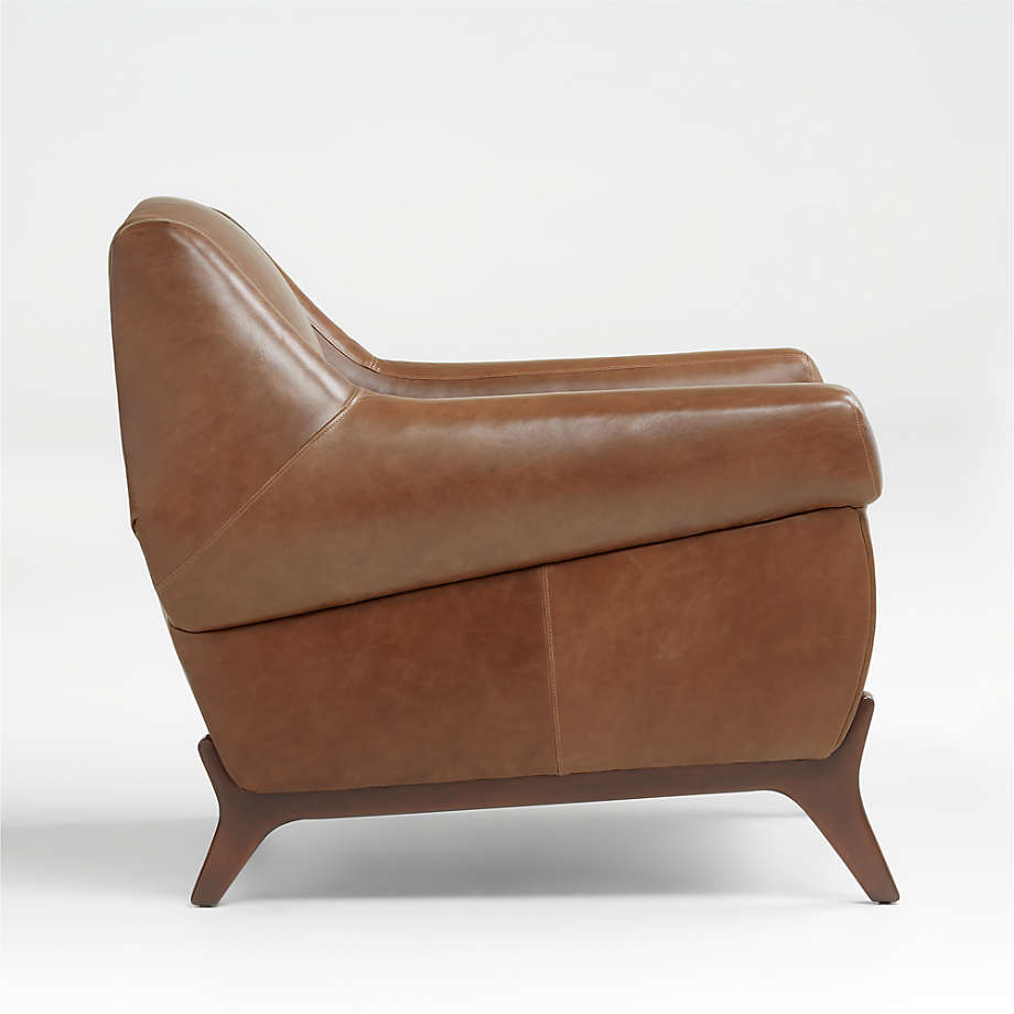 Jesper Mid Century Leather Chair thumbnail 3