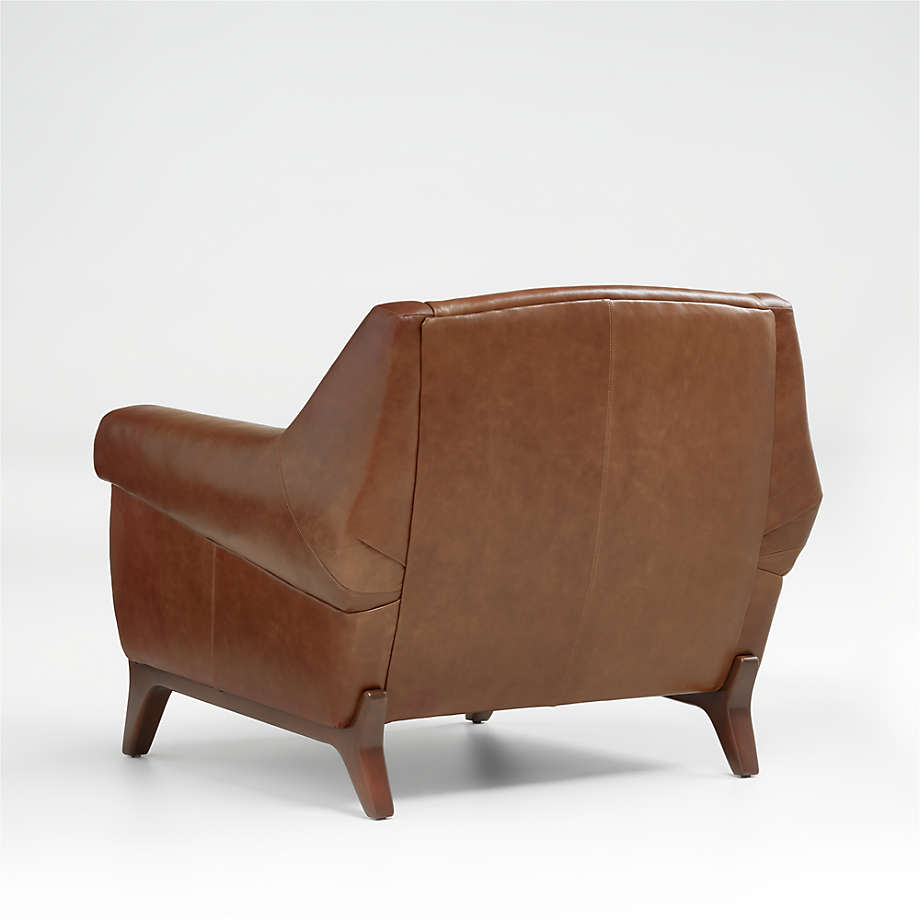 Jesper Mid Century Leather Chair thumbnail 4