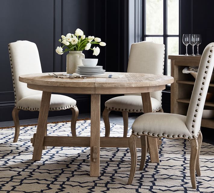 Toscana Round Extending Seadrift Dining Table thumbnail 2