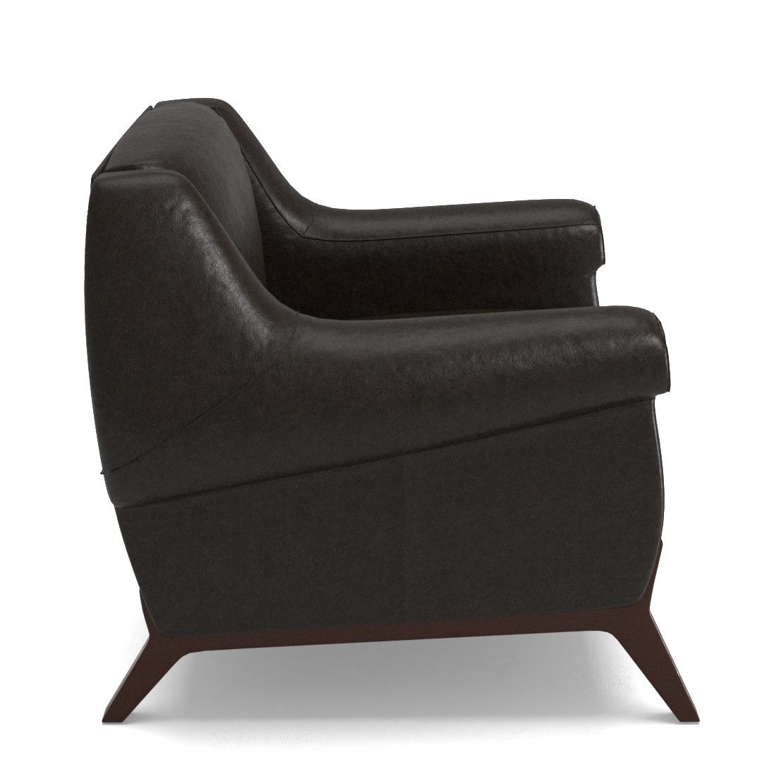 Jesper Mid Century Leather Chair thumbnail 2