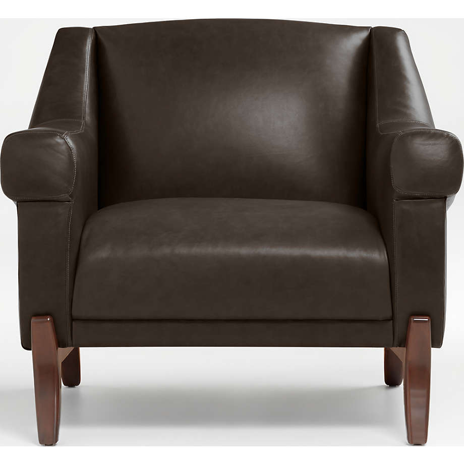 Jesper Mid Century Leather Chair thumbnail 4