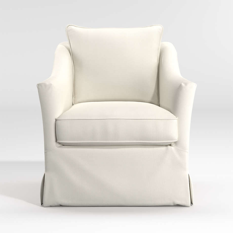 Keely Slipcovered Swivel Chair thumbnail 5