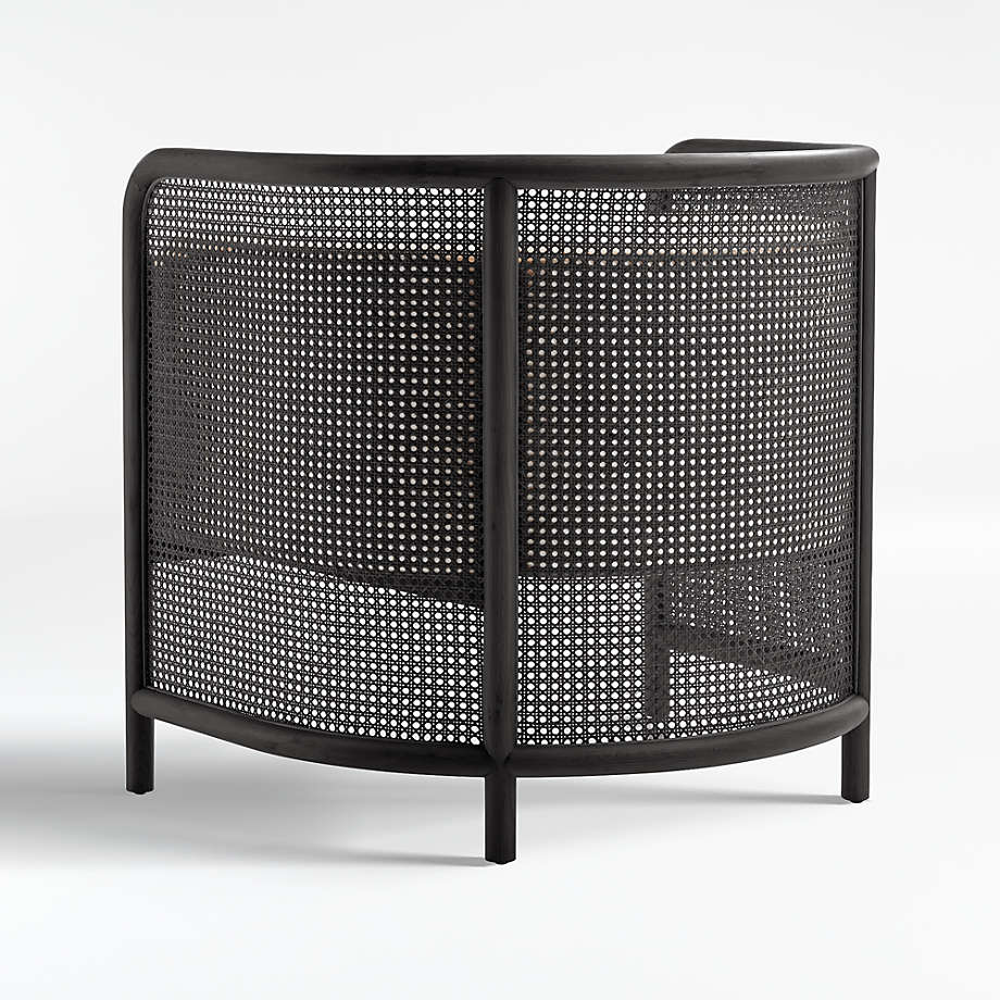 Fields Cane Black and White Chair by Leanne Ford thumbnail 4