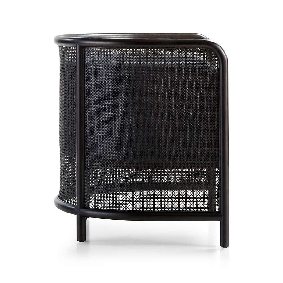 Fields Cane Back Charcoal Accent Chair thumbnail 3
