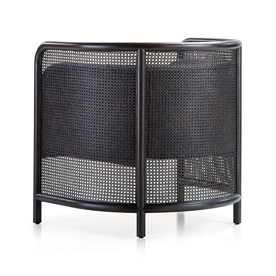 Fields Cane Back Charcoal Accent Chair thumbnail 4