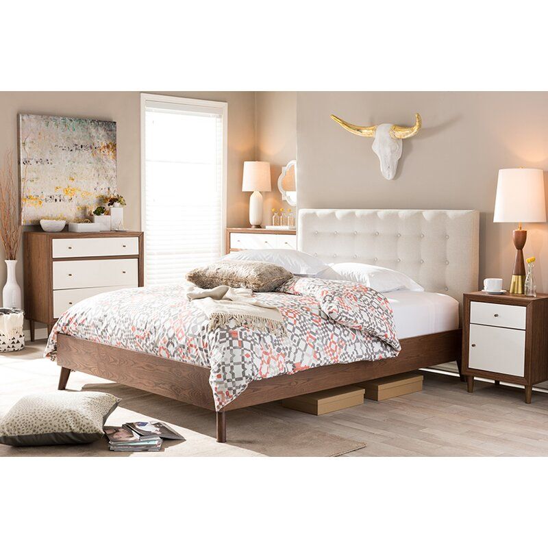Bonilla Upholstered Platform Bed-Queen thumbnail 2