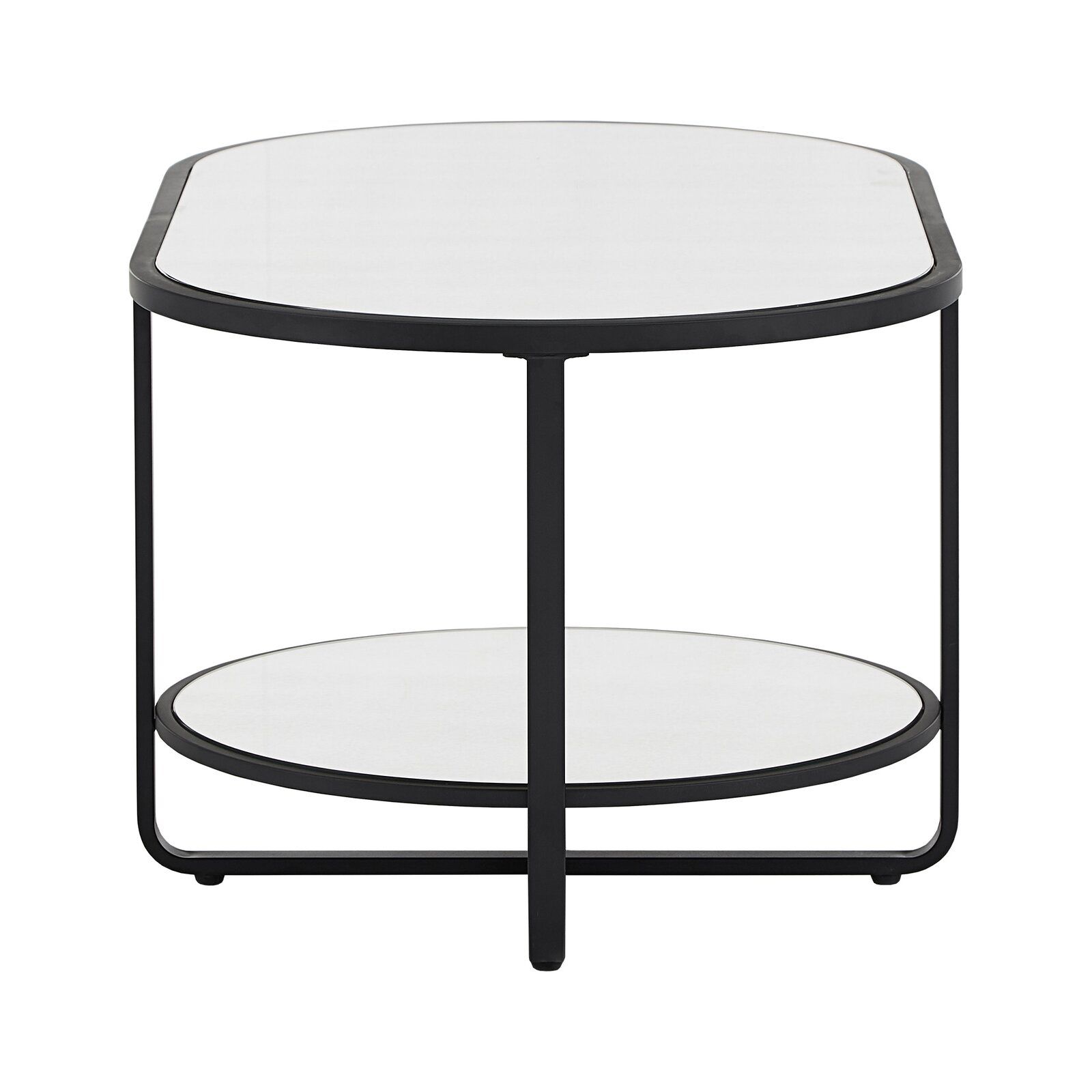 Brendis Cross Legs Coffee Table with Storage thumbnail 2