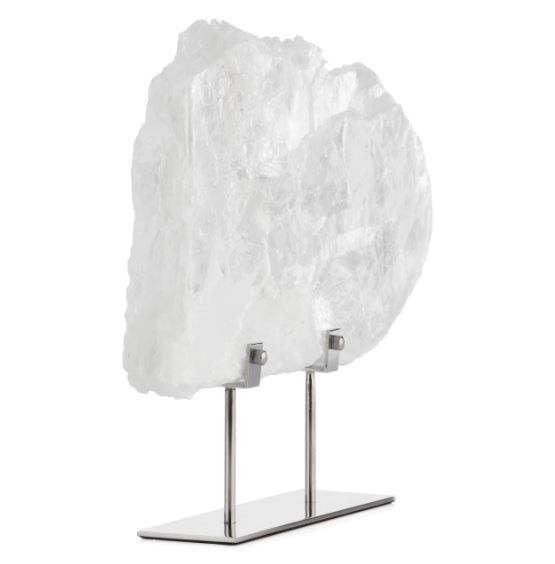 Selenite Slab On Metal Stand thumbnail 2