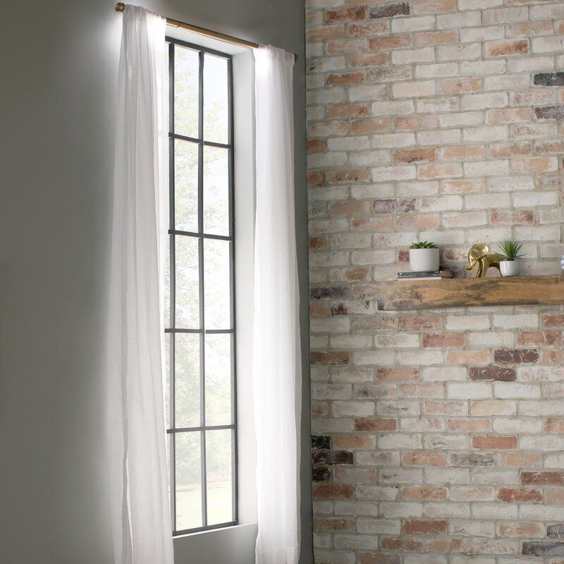 Jaklyn Solid Color Sheer Rod Pocket Single Curtain Panel-84" thumbnail 2