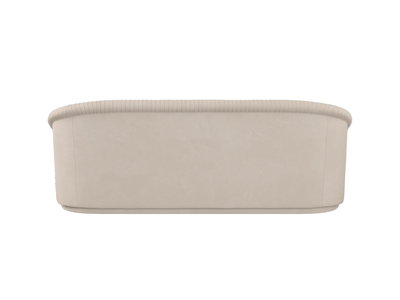 Skye Pleated Beige Velvet Sofa thumbnail 4