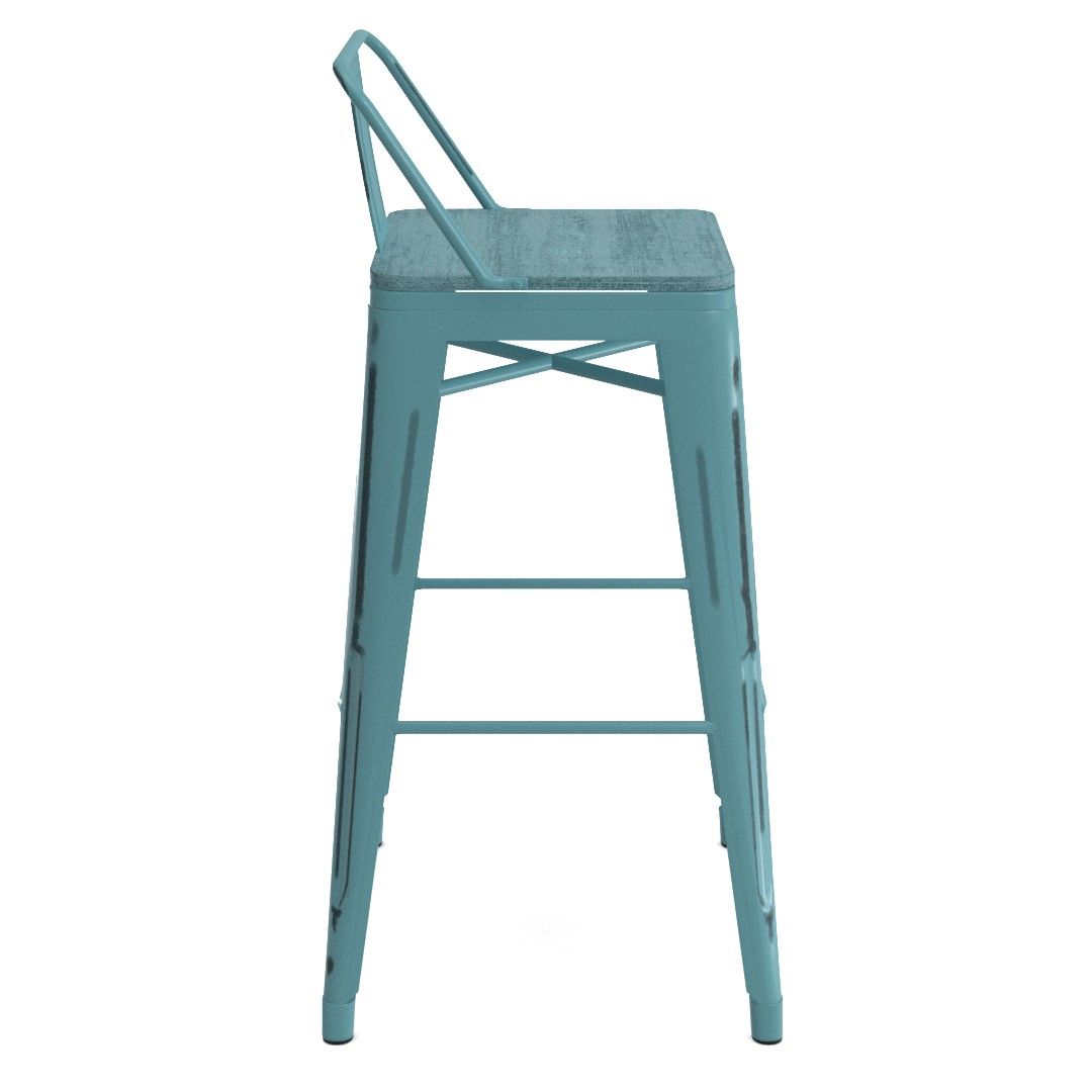 Harbison Swivel Solid Wood Counter Bar Stool thumbnail 2