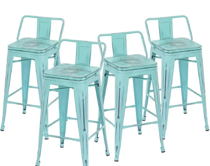 Harbison Swivel Solid Wood Counter Bar Stool thumbnail 3