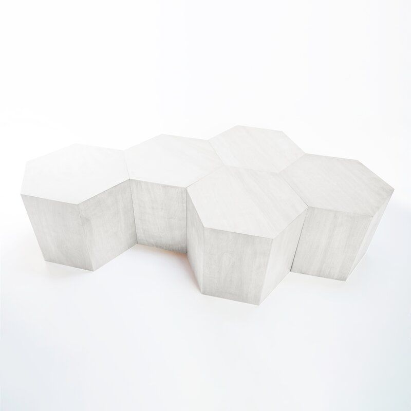 Solid Wood Block Coffee Table thumbnail 2