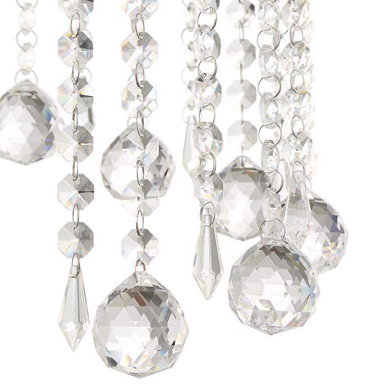 Carina 16 Wide Chrome and Crystal Ceiling Light thumbnail 3
