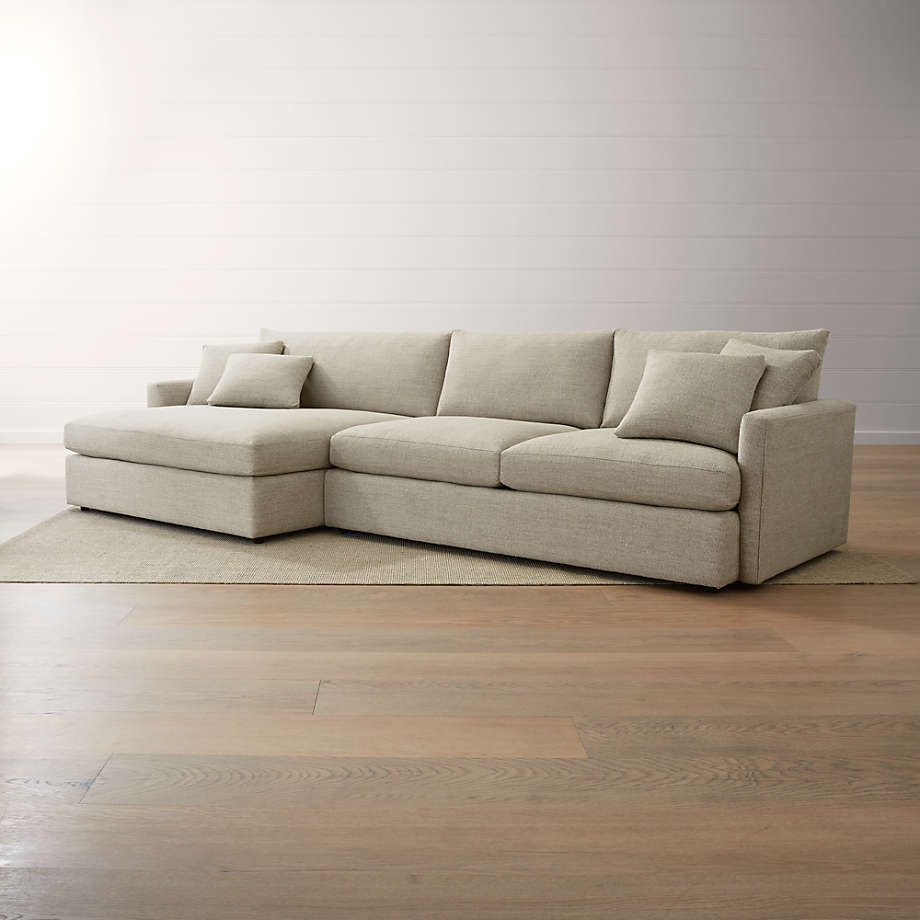 Lounge II Piece Left Arm Double Chaise Sectional Sofa thumbnail 2