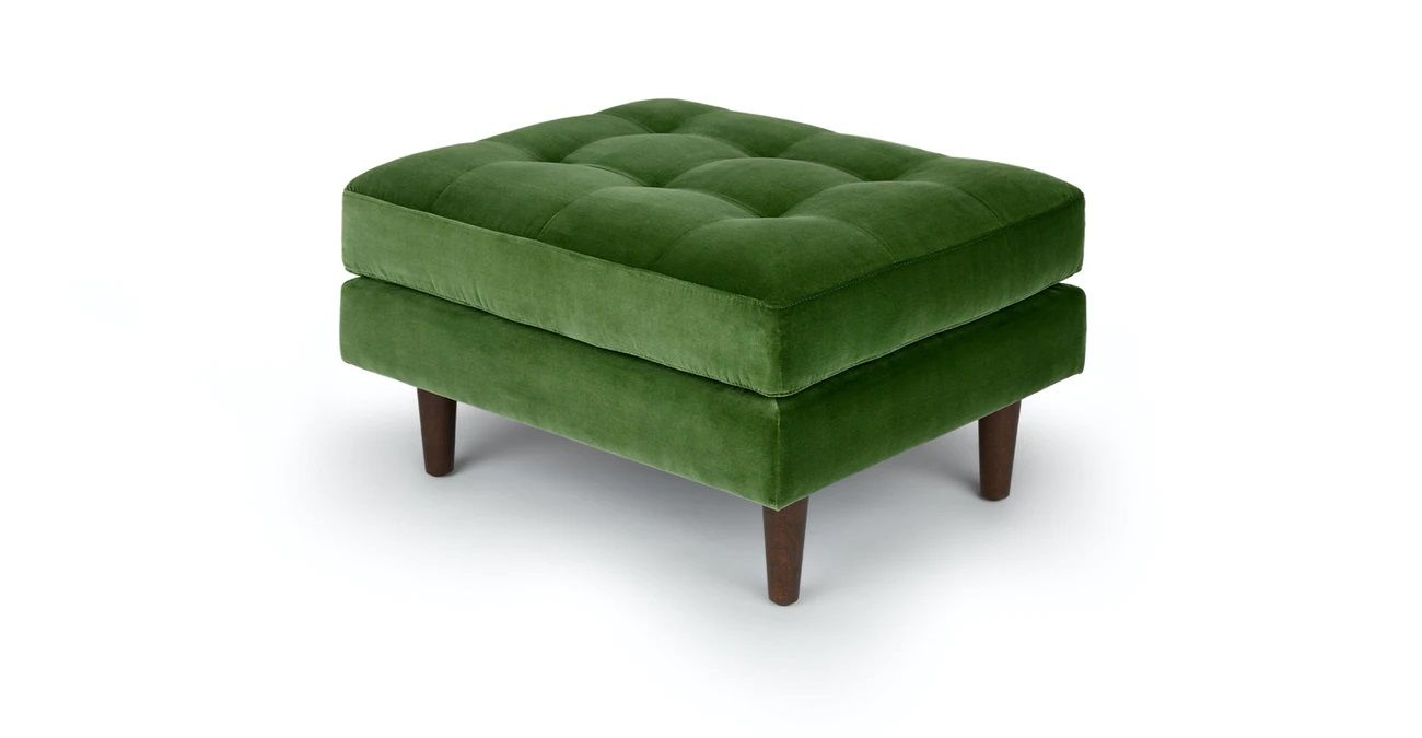 Sven Grass Green Ottoman thumbnail 2